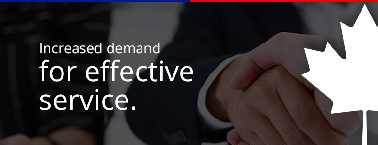 increased demand for effective service